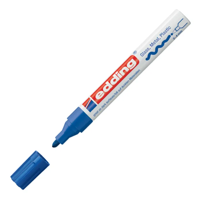 Hauptbild des Produkts Lakový popisovač "750", tmavě modrá, 2-4mm, EDDING
