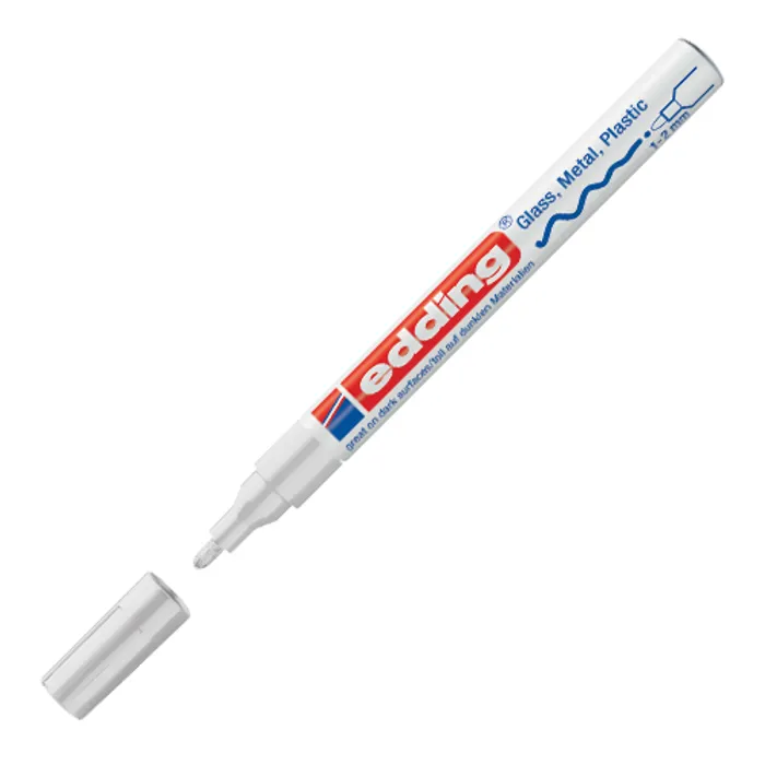 Hauptbild des Produkts Lakový popisovač "751", bílá, 1-2mm, EDDING