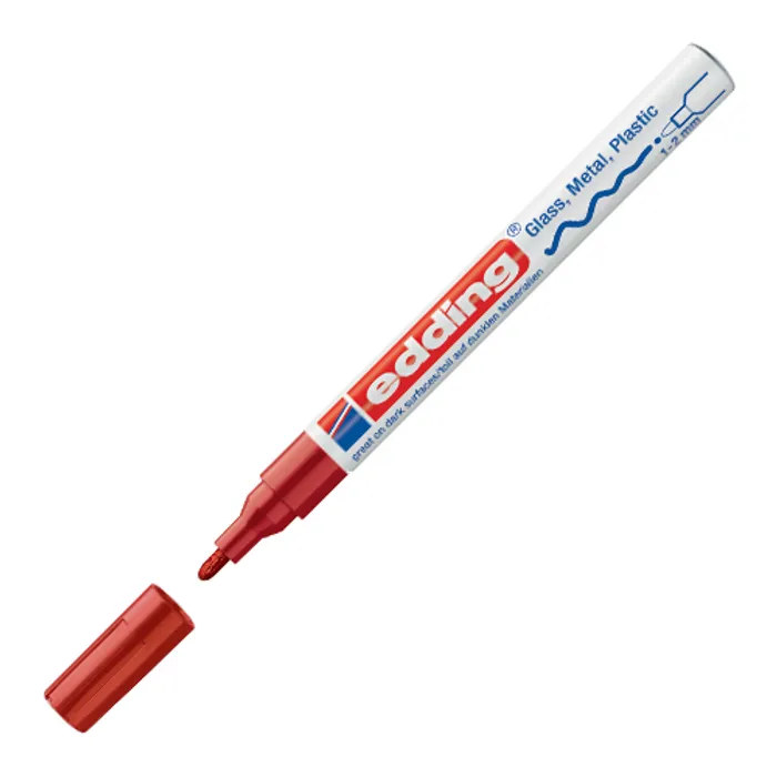 Hauptbild des Produkts Lakový popisovač "751", červená, 1-2mm, EDDING