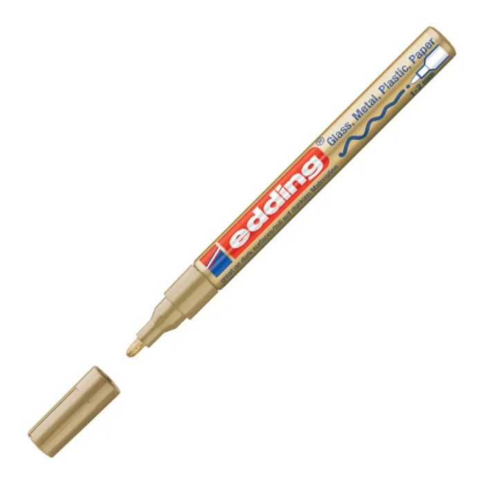 Hauptbild des Produkts Lakový popisovač "751", zlatá, 1-2mm, EDDING