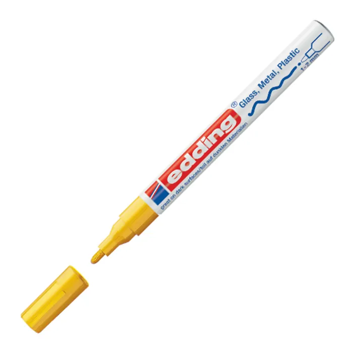 Hauptbild des Produkts Lakový popisovač "751", žlutá, 1-2mm, EDDING
