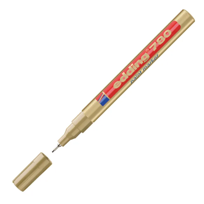 Hauptbild des Produkts Lakový popisovač "780", zlatá, 0,8mm, EDDING