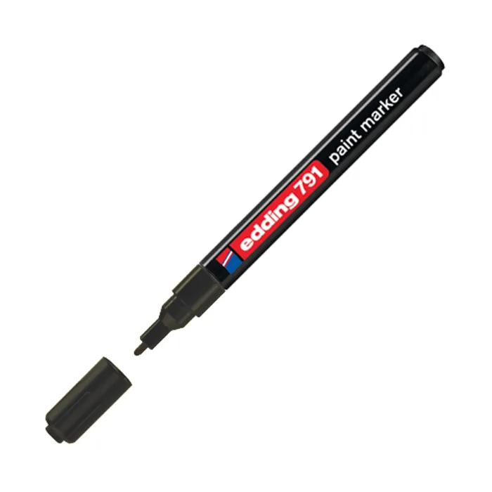Hauptbild des Produkts Lakový popisovač "791", černá, 1-2mm, EDDING