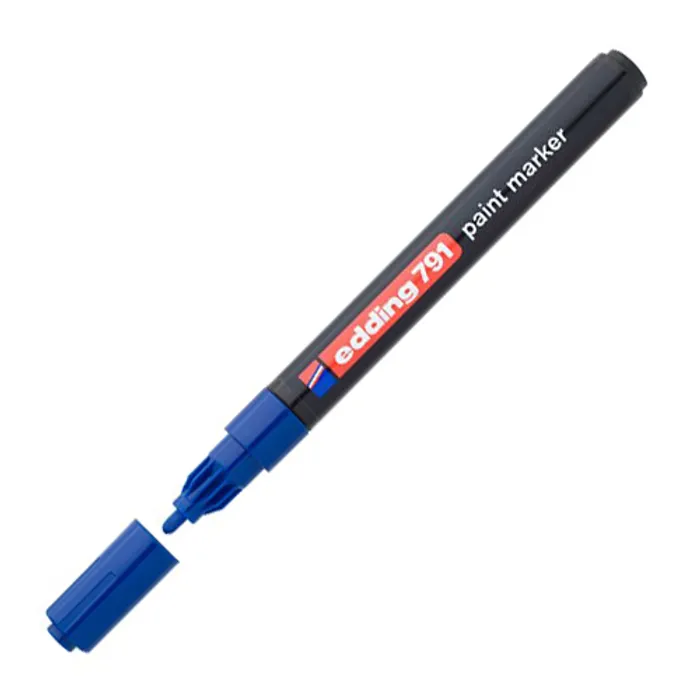 Hauptbild des Produkts Lakový popisovač "791", modrá, 1-2mm, EDDING
