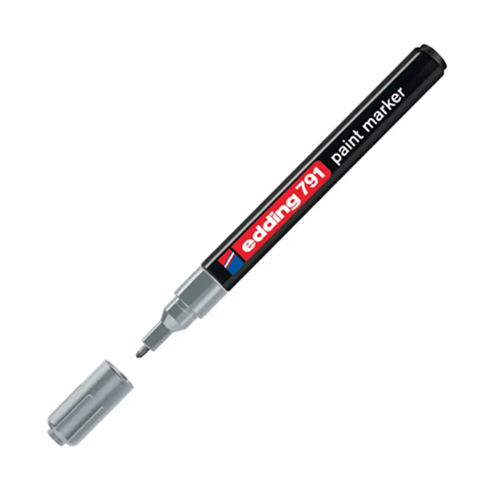 Hauptbild des Produkts Lakový popisovač "791", stříbrná, 1-2mm, EDDING