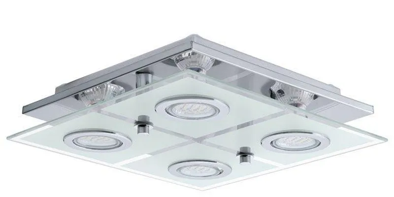 Hauptbild des Produkts Lamp, LED, 4X2,5W, "Cabo", crome-glass