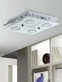 Lampe, LED, 4X2,5W, „Cabo“, Chrom-Glas