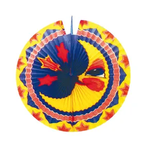 Lampion (PAP) diskusförmig Mond durchmesser 33cm [1 St.]