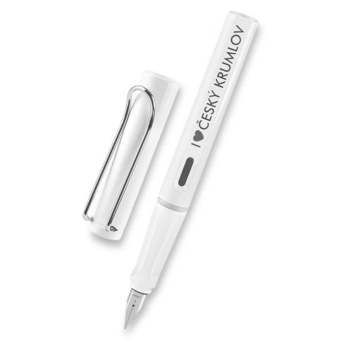 Hauptbild des Produkts Lamy Safari Shiny White plnicí pero, hrot EF, s potiskem "I love Český Krumlov"