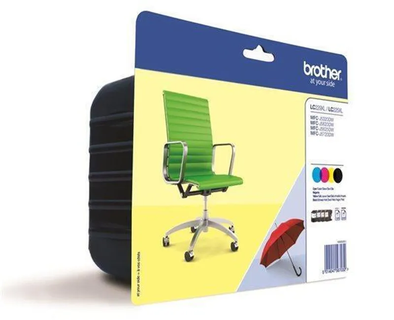 Hauptbild des Produkts LC229XLB+LC225XLCMY Inkjet cart. pro multipack MFC-J4420DW, BROTHER b+c+m+y, 1*2400 str.,3