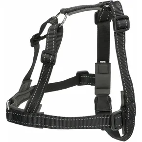 Lead'n'Walk Soft Trainingsgeschirr – schwarz L-XL: Brustumfang: 65–105 cm/25 mm
