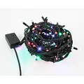 LED osvětlení, 10m, 220-240 V (50-60Hz), 6W, Multicolor, grünes Kabel, 30000h, 100xLED