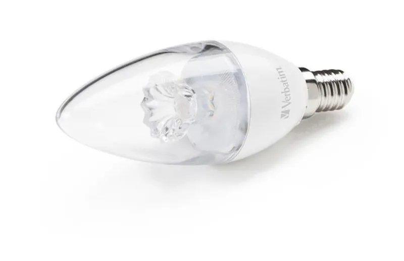 Hauptbild des Produkts LED žárovka, E14, teplá bílá, Classic B - svíčka, 4,5W, 2700K, 350lm, VERBATIM