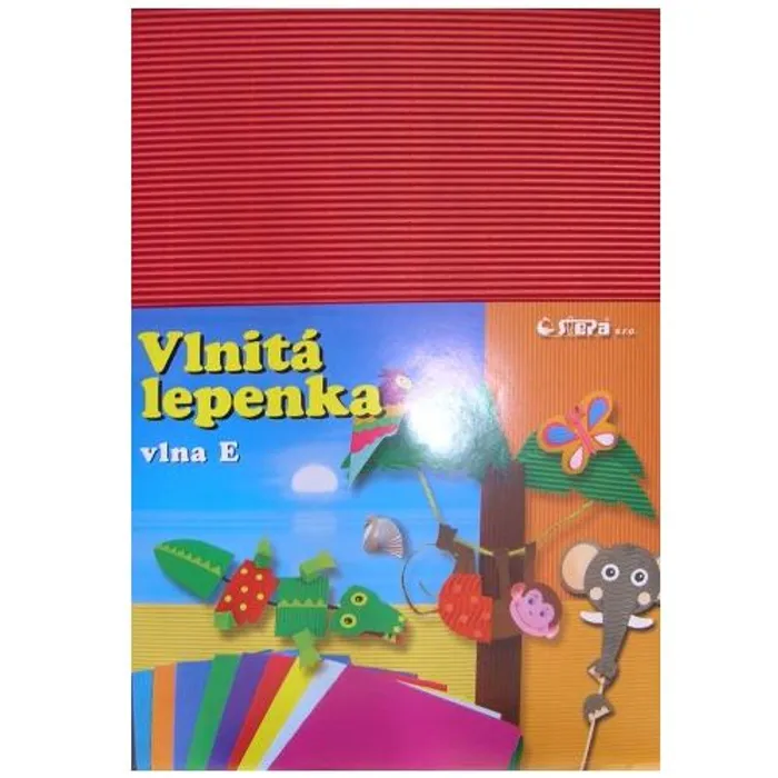 Hauptbild des Produkts Lepenka E-Welle 260g 34,5 x 24,5cm rovná-červená 10 listů