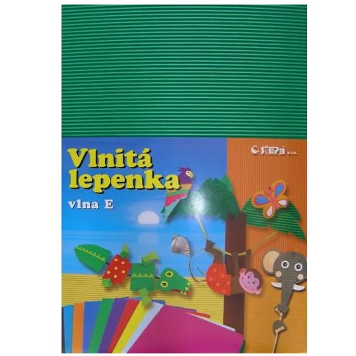 Hauptbild des Produkts Lepenka E-Welle 260g 34,5 x 24,5cm rovná-zelená 10 listů
