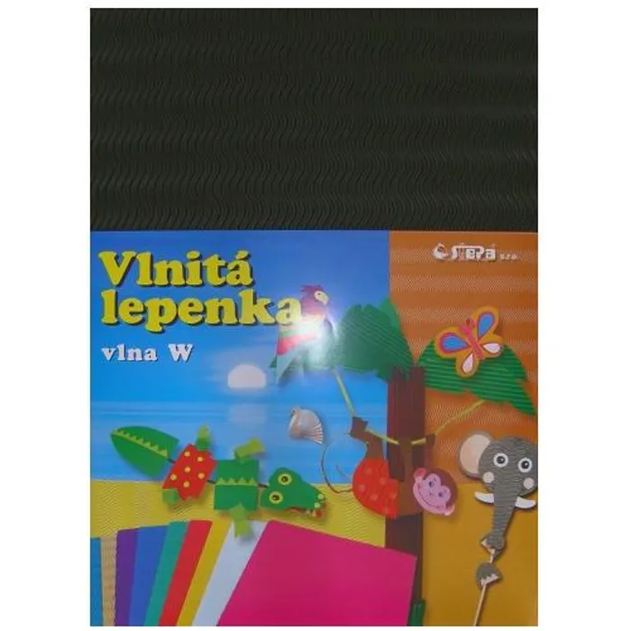 Hauptbild des Produkts Lepenka W-Welle 260g 34,5 x 24,5cm zvlněná-černá 10 listů