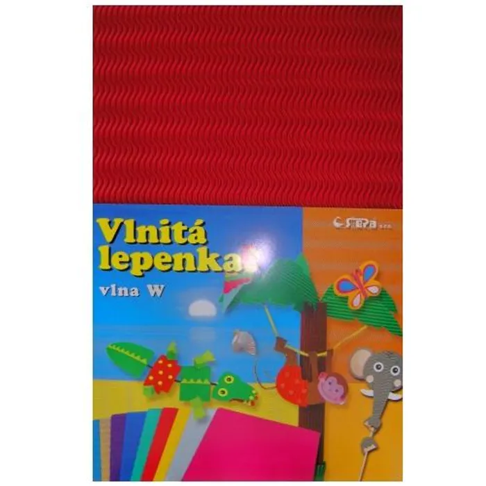 Hauptbild des Produkts Lepenka W-Welle 260g 34,5 x 24,5cm zvlněná-červená 10 listů