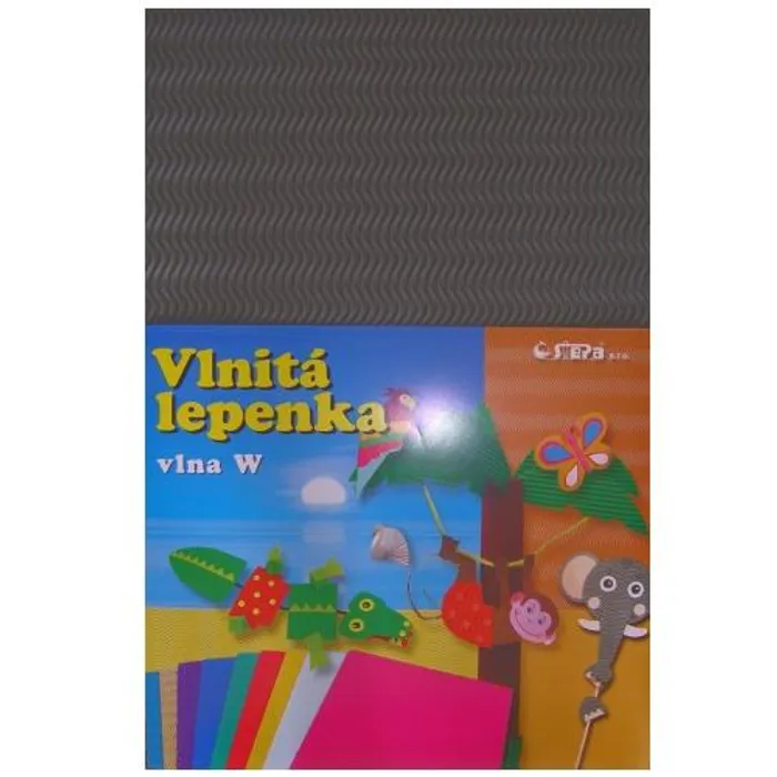 Hauptbild des Produkts Lepenka W-Welle 260g 37 x 24,5cm zvlněná-šedá 10 listů