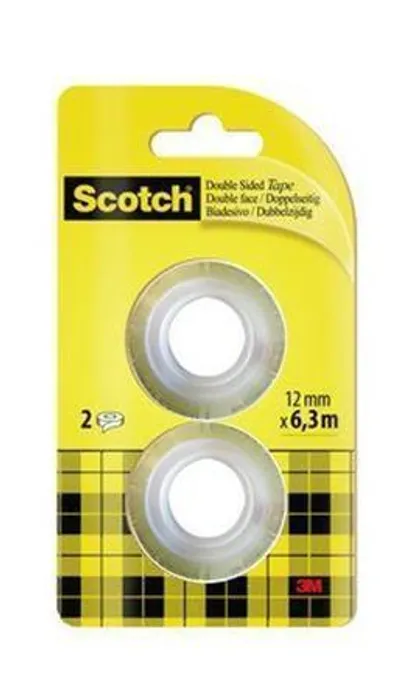 Hauptbild des Produkts Lepicí páska oboustranná, náhradní, 12mm x 6,3m, 3M/SCOTCH [2 ks]