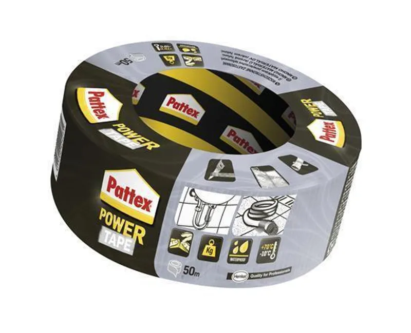 Hauptbild des Produkts Lepicí páska "PATTEX Power tape", stříbrná, 50 mm x 50 m, HENKEL