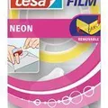 Weiteres Produktbild Klebeband „Tesafilm Neon“, mit Mini-Abwickler, beschreibbar, 19mm x 10m, TESA
