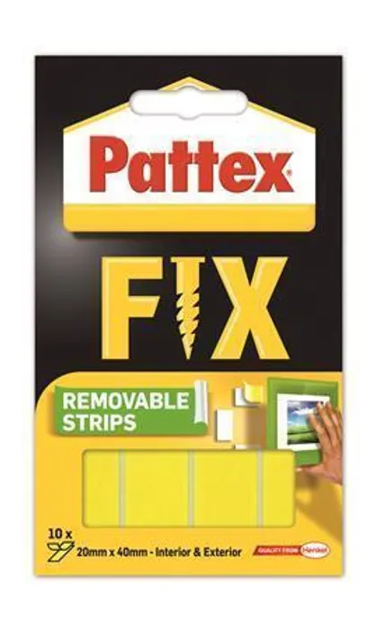 Hauptbild des Produkts Lepicí proužky "Pattex Fix", oboustranné, lze odstranit, 20 x 40 mm, HENKEL