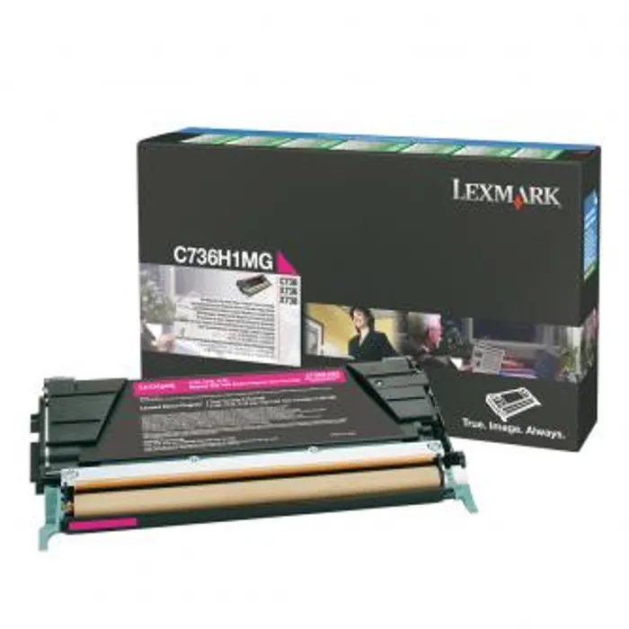 Hauptbild des Produkts Lexmark originální toner C736H1MG, magenta, 10000str., high capacity, return, Lexmark C73