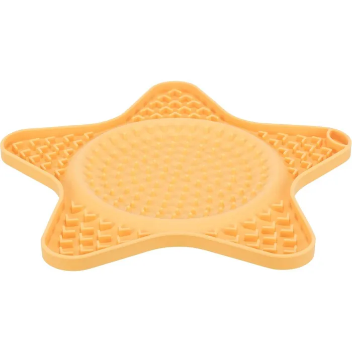 Hauptbild des Produkts Lick´n´Snack HVĚZDA - podložka k pomalému krmení, 23,5 cm, silikon, žlutá