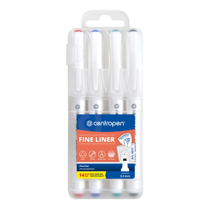 Hauptbild des Produkts Liner CENTROPEN 4611 sada 4 ks 0,3 mm