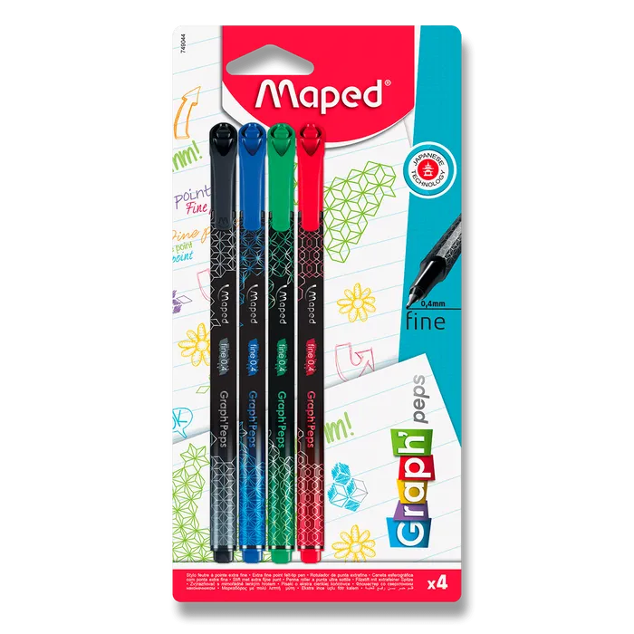Hauptbild des Produkts Liner Maped Graph´Peps Deco 4 ks, základní barvy