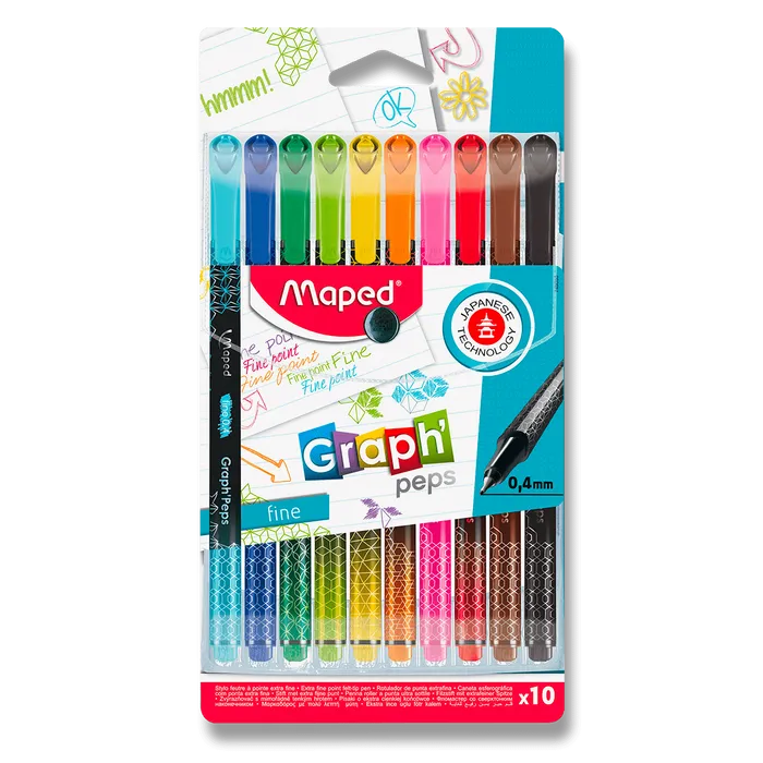 Hauptbild des Produkts Liner Maped Graph´Peps Deco sada 10 barev