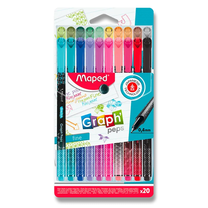 Hauptbild des Produkts Liner Maped Graph´Peps Deco sada 20 barev