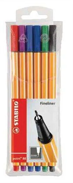 Hauptbild des Produkts Liner "Point 88", 6 barev, 0,4mm, STABILO