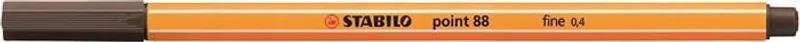 Hauptbild des Produkts Liner "Point 88", tmavě hnědá (umber), 0,4 mm, STABILO