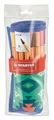 Liner - Set "Point 88 Festival Spirit", 0,4 mm, in turquoise rolling case, STABILO