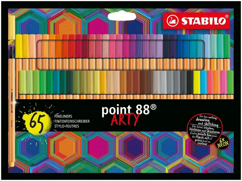 Hauptbild des Produkts Liner STABILO point 88 - ARTY - 65 ks sada