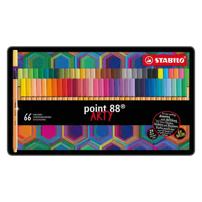 Hauptbild des Produkts Liner STABILO point 88 Arty kovové pouzdro 66 ks
