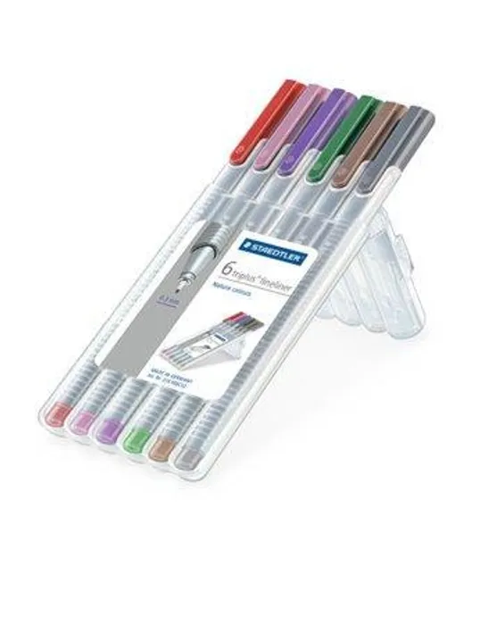 Hauptbild des Produkts Liner "Triplus 334", sada, 6 barev, 0,3 mm, STAEDTLER