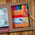 Weiteres Produktbild Liner "Point 88t" und Malvorlagen "Enchanted Forest", Set, Liner - 15 Farben, 0,4 mm, STABI