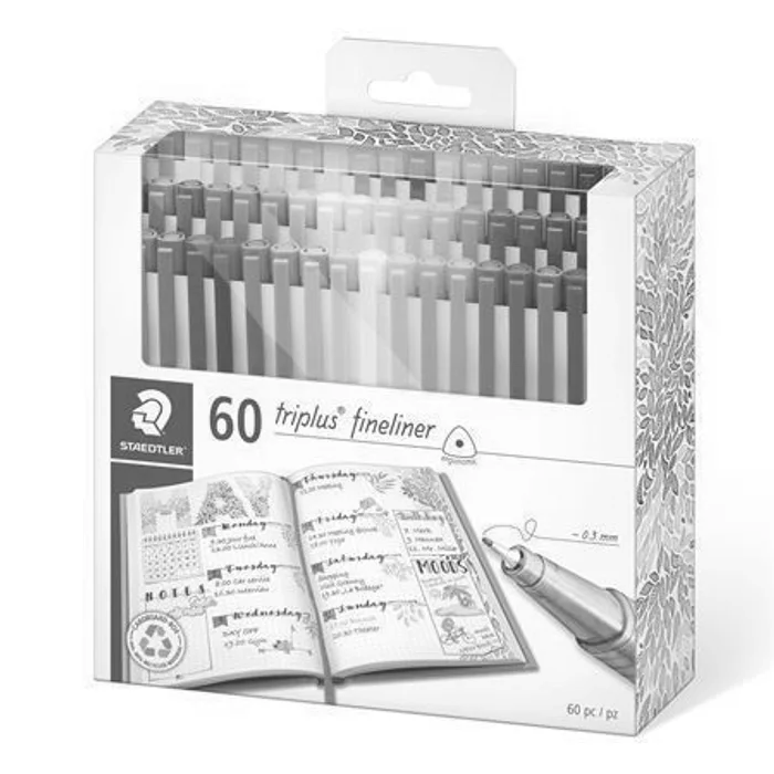 Hauptbild des Produkts Linery "Triplus 334", sada 60 barev, 0,3 mm, STAEDTLER