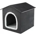 Weiteres Produktbild Kuschelspielhaus LIVIA, dunkelgrau/weiß 50 x 50 x 54 cm