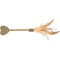 Lutscher-HERZ mit Matatabi und Federn, 23 cm