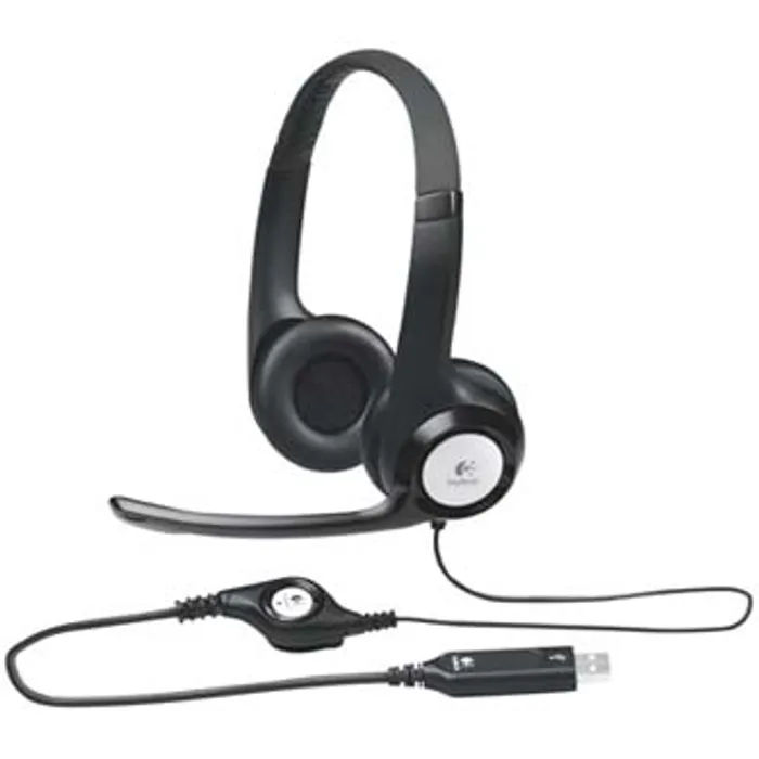 Hauptbild des Produkts Logitech Stereo H390, sluchátka s mikrofonem, ovládání hlasitosti, černá, USB