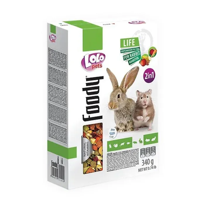 Hauptbild des Produkts LOLO BASIC 2v1 zeleninové a ovocné krmivo pro hlodavce 340 g