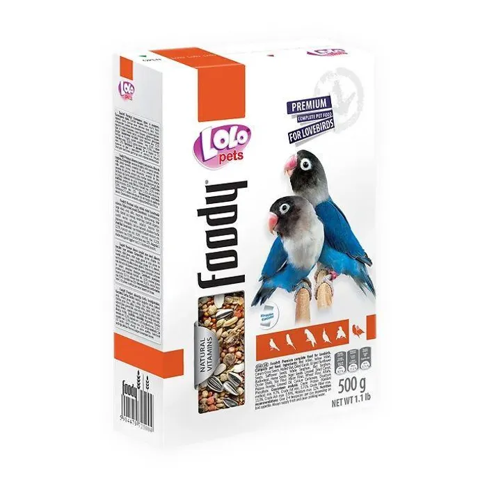 Hauptbild des Produkts LOLO BASIC kompletní krmivo pro agapornisy 500 g krabička