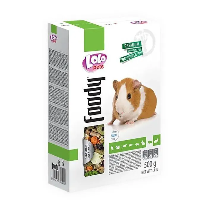 Hauptbild des Produkts LOLO BASIC kompletní krmivo pro morčata 500 g krabička