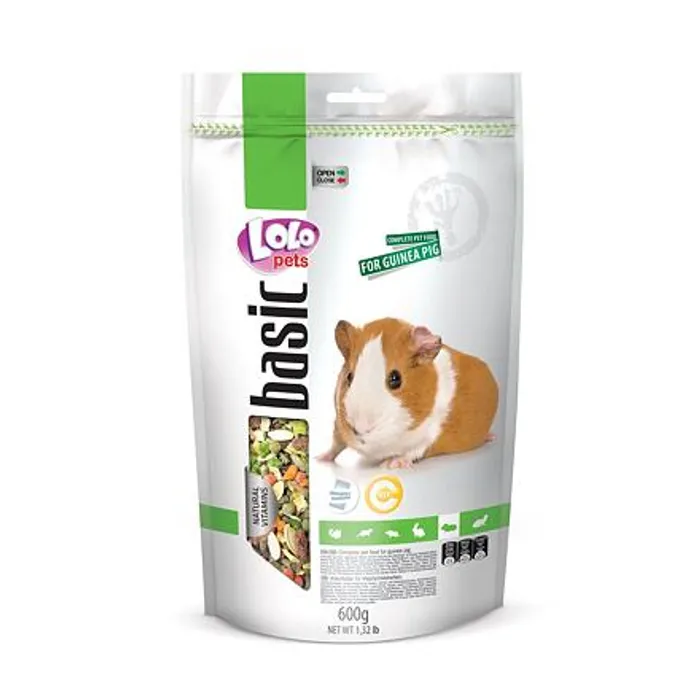 Hauptbild des Produkts LOLO BASIC kompletní krmivo pro morčata 600 g Doypack