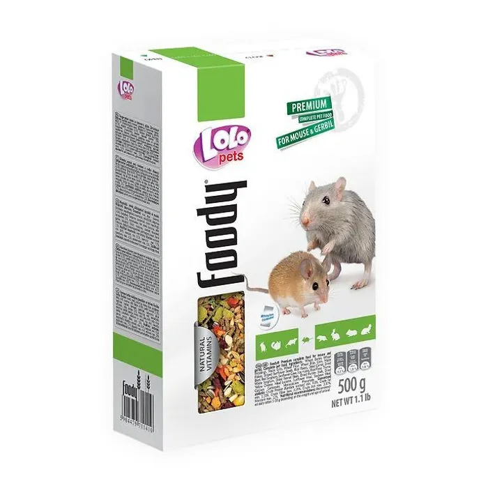 Hauptbild des Produkts LOLO BASIC kompletní krmivo pro myši 500 g krabička