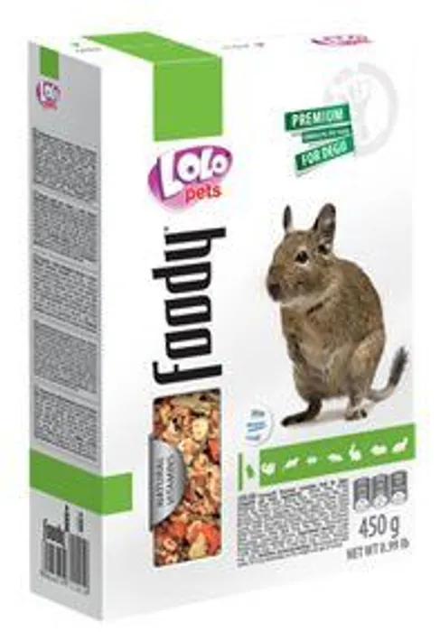 Hauptbild des Produkts LOLO BASIC kompletní krmivo pro osmáky degu 450 g krabička