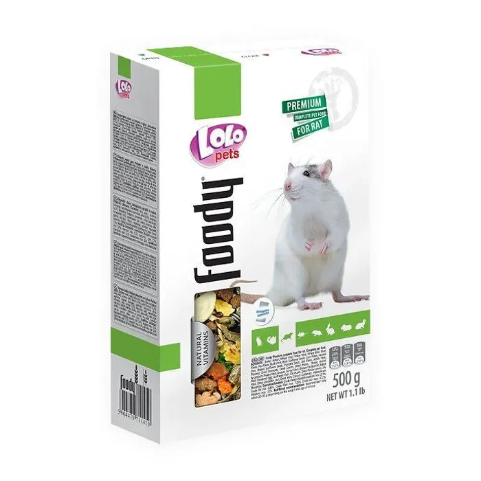Hauptbild des Produkts LOLO BASIC kompletní krmivo pro potkany 500 g krabička